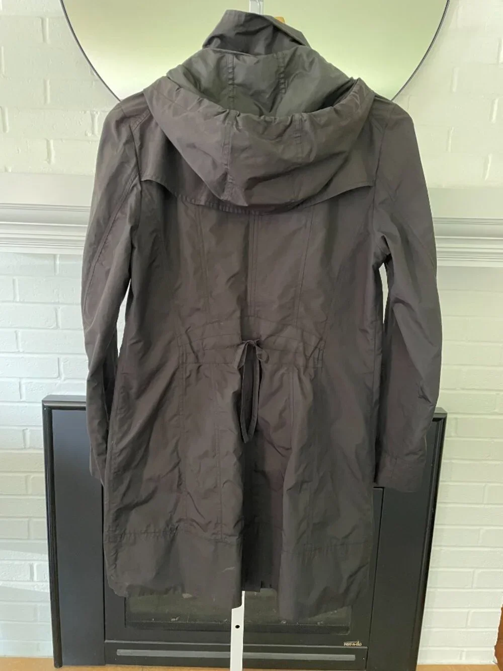 Cole Haan Rain Jacket Coat Black Detachable Hood Women's Size M